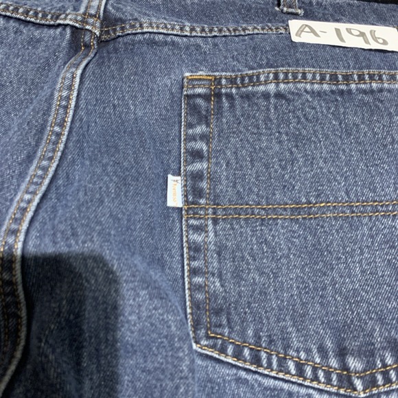 Fortress Products Straight Denim Jeans Mens 42x32 Blue 5-Pocket Dark Wash Cotton - Picture 4 of 7